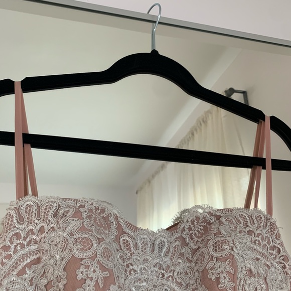 Dusty Rose Pink Long Dress Gown - Picture 7 of 14